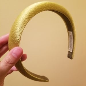 Jennifer Behr Padded Headband in Chartreuse